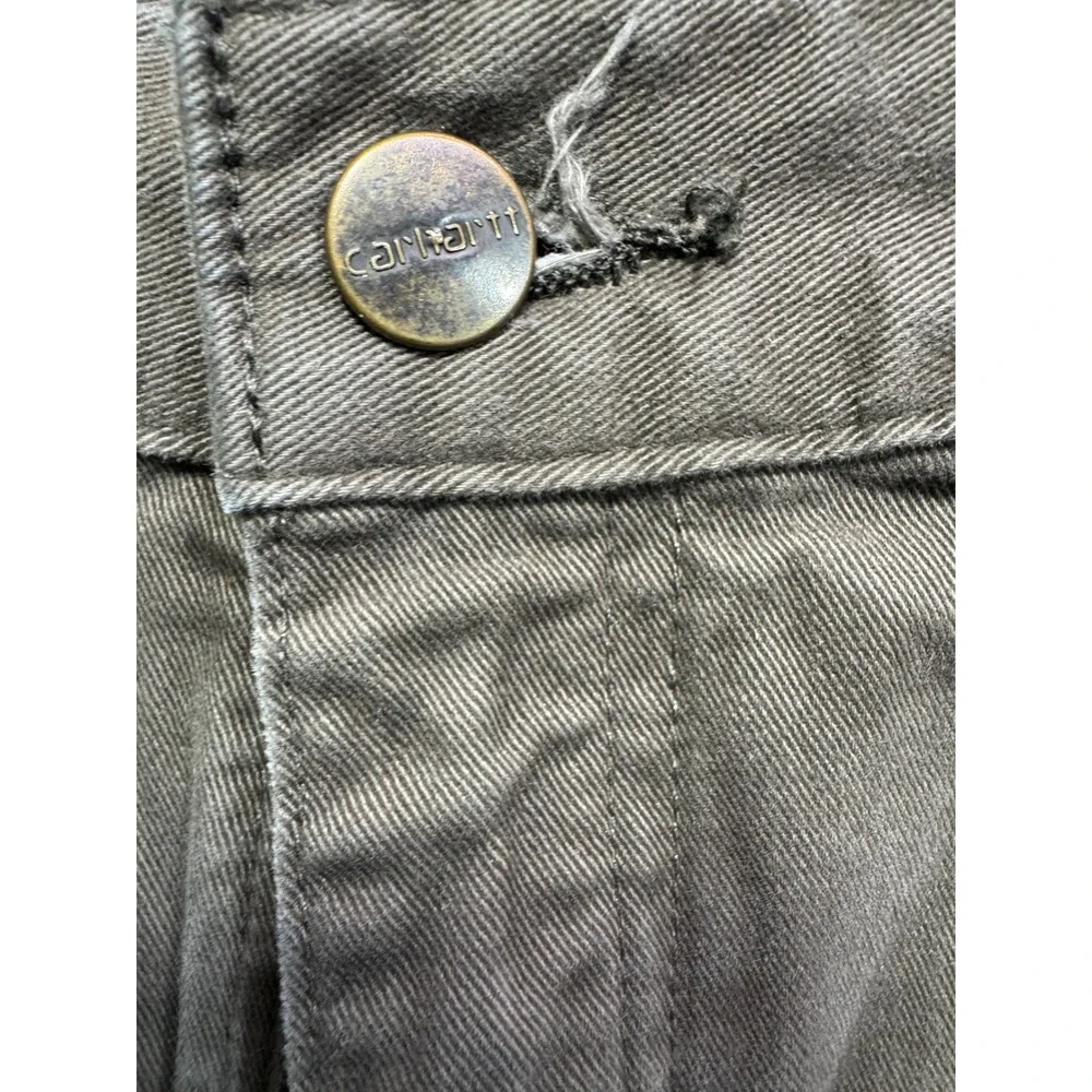 Carhartt Relaxed Fit Carpenter Work Shorts Olive Drab Brown‎ Mens 40 Canvas